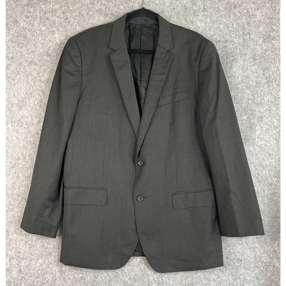 Bonobos Blazer Jacket Mens 44R Gray 2 Button Marzotto Italian Wool Notch